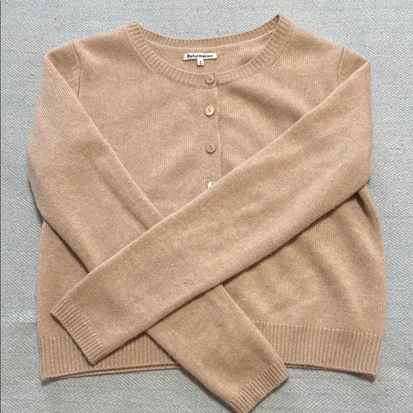 Reformation Sweaters - Reformation Women's Tan Small Cashmere Sweater
